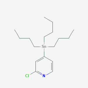molecular formula C17H30ClNSn B177036 2-Chloro-4-(tributylstannyl)pyridine CAS No. 1204580-73-3