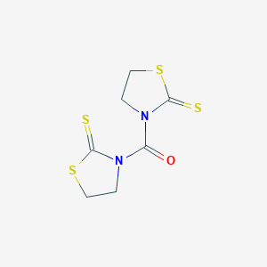 molecular formula C7H8N2OS4 B177045 Bis(2-sulfanylidene-1,3-thiazolidin-3-yl)methanone CAS No. 135646-84-3