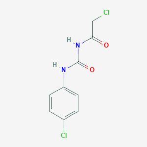 molecular formula C9H8Cl2N2O2 B177048 2-Chloro-N-[(4-chlorophenyl)carbamoyl]acetamide CAS No. 13620-47-8