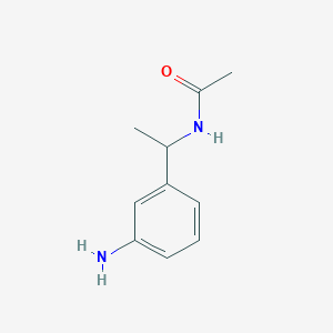 molecular formula C10H14N2O B177054 N-[1-(3-aminophenyl)ethyl]acetamide CAS No. 103394-66-7