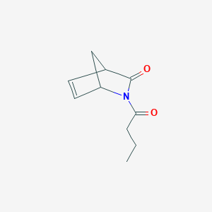 molecular formula C10H13NO2 B177062 2-Butanoyl-2-azabicyclo[2.2.1]hept-5-EN-3-one CAS No. 199395-75-0
