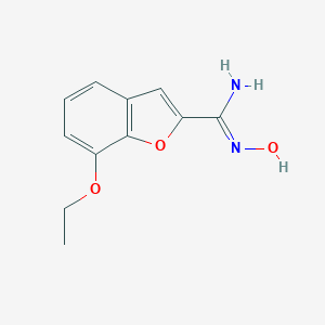 molecular formula C11H12N2O3 B177069 7-ethoxy-N-hydroxybenzofuran-2-carboximidamide CAS No. 199287-14-4