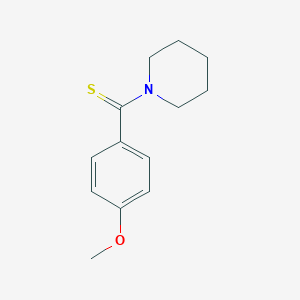 molecular formula C13H17NOS B177077 1-(4-Methoxybenzothioyl)piperidine CAS No. 42285-17-6