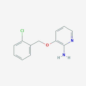 molecular formula C12H11ClN2O B177078 2-Amino-3-(2-chlorobenzyloxy)pyridine CAS No. 107229-61-8