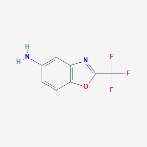 molecular formula C8H5F3N2O B177087 2-(Trifluoromethyl)-1,3-benzoxazol-5-amine CAS No. 122139-97-3