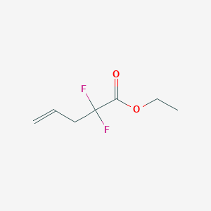 molecular formula C7H10F2O2 B177091 Ethyl 2,2-difluoropent-4-enoate CAS No. 110482-96-7