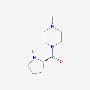 molecular formula C10H19N3O B177095 (4-Methyl-piperazin-1-yl)-(S)-pyrrolidin-2-yl-methanone CAS No. 100158-68-7
