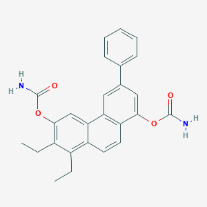 molecular formula C25H23N3O4 B017711 Diethyl (6-phenylphenanthridine-3,8-diyl)dicarbamate CAS No. 62895-39-0