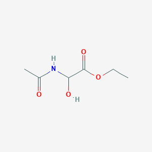 molecular formula C6H11NO4 B177118 Ethyl 2-acetamido-2-hydroxyacetate CAS No. 196959-49-6