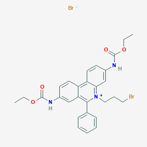 5-(3-Bromopropyl)-3,8-bis((ethoxycarbonyl)amino)-6-phenylphenanthridinium bromide