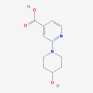 2-(4-Hydroxy-1-piperidinyl)isonicotinic acid