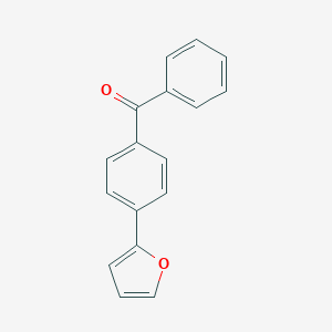 molecular formula C17H12O2 B177141 2-(4-Benzoylphenyl)furan CAS No. 128373-20-6