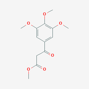 molecular formula C13H16O6 B177153 3-Oxo-3-(3,4,5-trimethoxyphenyl)propionic acid methyl ester CAS No. 139148-39-3