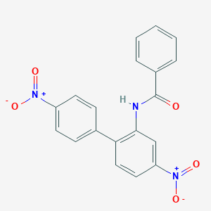 molecular formula C19H13N3O5 B017716 N-(4,4'-Dinitro(1,1'-biphenyl)-2-yl)benzamide CAS No. 84682-33-7