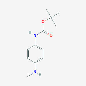 molecular formula C12H18N2O2 B177161 tert-Butyl (4-(methylamino)phenyl)carbamate CAS No. 113283-94-6
