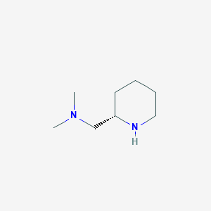 molecular formula C8H18N2 B177166 N,N-dimethyl-1-[(2S)-piperidin-2-yl]methanamine CAS No. 112419-07-5