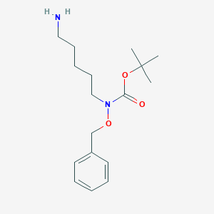 molecular formula C17H28N2O3 B177168 (5-Aminopentyl)(phenylmethoxy)carbamic acid tert-butyl ester CAS No. 129245-21-2