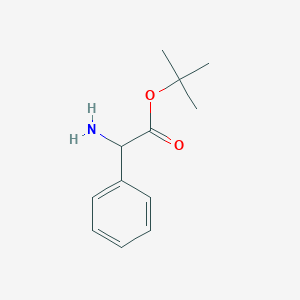 molecular formula C12H17NO2 B177178 Tert-butyl 2-amino-2-phenylacetate CAS No. 124619-74-5