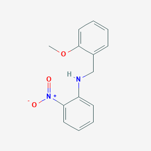 molecular formula C14H14N2O3 B177184 (2-Methoxy-benzyl)-(2-nitro-phenyl)-amine CAS No. 126991-22-8