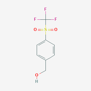 molecular formula C8H7F3O3S B017719 4-(Trifluoromethylsulfonyl)benzyl alcohol CAS No. 219872-98-7