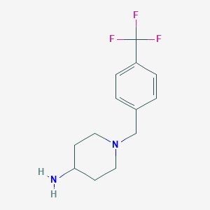 molecular formula C13H17F3N2 B177207 1-(4-(Trifluoromethyl)benzyl)piperidin-4-amine CAS No. 149401-02-5