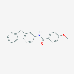 molecular formula C21H17NO2 B177208 N-(9H-fluoren-2-yl)-4-methoxybenzamide CAS No. 5772-96-3
