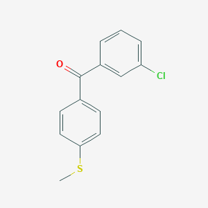 molecular formula C14H11ClOS B177219 3-Chloro-4'-(methylthio)benzophenone CAS No. 197438-99-6