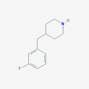 molecular formula C12H16FN B177220 4-(3-Fluorobenzyl)piperidine CAS No. 202126-85-0