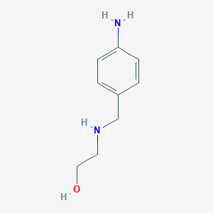 molecular formula C9H14N2O B177221 2-[(4-Aminophenyl)(methyl)amino]ethan-1-ol CAS No. 17625-86-4