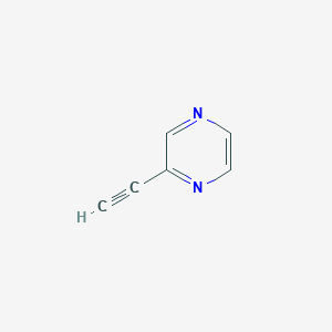 molecular formula C6H4N2 B177230 2-Ethynylpyrazine CAS No. 153800-11-4