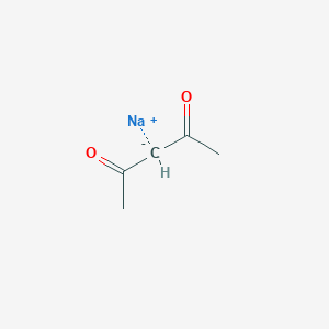 molecular formula C5H8NaO2+ B177235 2,4-Pentanedione, ion(1-), sodium CAS No. 15435-71-9