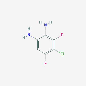 molecular formula C6H5ClF2N2 B177245 4-Chloro-3,5-difluorobenzene-1,2-diamine CAS No. 170098-84-7