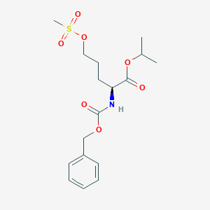 (S)-Isopropyl 2-(((benzyloxy)carbonyl)amino)-5-((methylsulfonyl)oxy)pentanoate