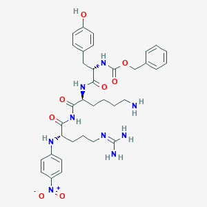 molecular formula C35H45N9O8 B017726 Benzyloxycarbonyltyrosyl-lysyl-arginine-4-nitroanilide CAS No. 108318-36-1