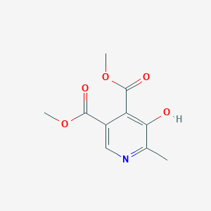 molecular formula C10H11NO5 B177267 Dimethyl 5-hydroxy-6-methylpyridine-3,4-dicarboxylate CAS No. 18872-74-7