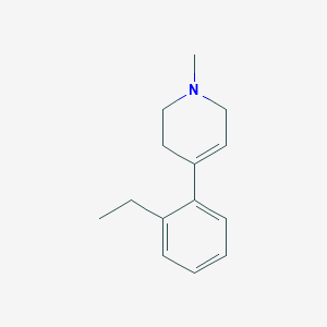 molecular formula C14H19N B017727 1-Methyl-4-(2'-ethylphenyl)-1,2,3,6-tetrahydropyridine CAS No. 107316-68-7