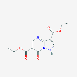 molecular formula C12H13N3O5 B177271 Diethyl 7-oxo-4,7-dihydropyrazolo[1,5-a]-pyrimidine-3,6-dicarboxylate CAS No. 155374-25-7