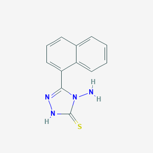 3H-1,2,4-Triazole-3-thione, 4-amino-2,4-dihydro-5-(1-naphthalenyl)-