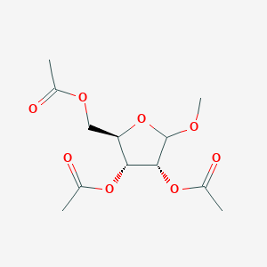 molecular formula C12H18O8 B017729 Methyl 2,3,5-Tri-O-acetyl-D-ribofuranoside CAS No. 52554-28-6