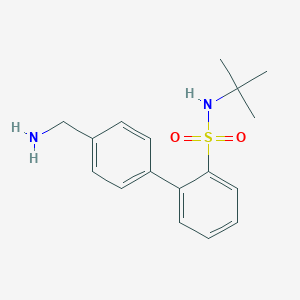 molecular formula C17H22N2O2S B177302 4'-(aminomethyl)-N-tert-butylbiphenyl-2-sulfonamide CAS No. 154122-65-3