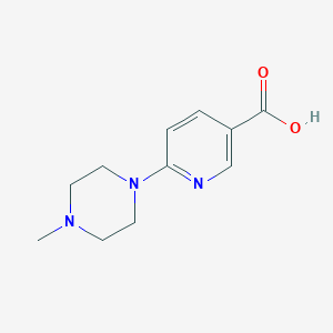 molecular formula C11H15N3O2 B177305 6-(4-Methylpiperazin-1-yl)nicotinic acid CAS No. 132521-70-1