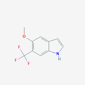 molecular formula C10H8F3NO B177307 5-methoxy-6-(trifluoromethyl)-1H-indole CAS No. 178896-78-1