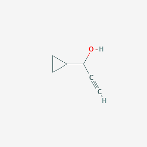 molecular formula C6H8O B177308 1-Cyclopropylprop-2-yn-1-ol CAS No. 1656-85-5