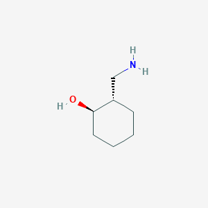 molecular formula C7H15NO B177316 trans-2-Aminomethyl-1-cyclohexanol CAS No. 133269-86-0