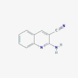 molecular formula C10H7N3 B177327 2-Aminoquinoline-3-carbonitrile CAS No. 31407-25-7