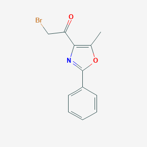 molecular formula C12H10BrNO2 B177334 2-Bromo-1-(5-methyl-2-phenyloxazol-4-yl)ethanone CAS No. 103788-62-1
