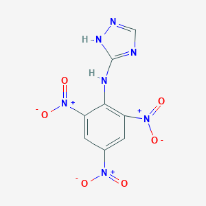 molecular formula C8H5N7O6 B177338 3-Picrylamino-1,2,4-triazole CAS No. 18212-12-9