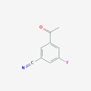 molecular formula C9H6FNO B017734 3-Acetyl-5-fluorobenzonitrile CAS No. 105515-21-7