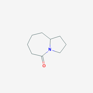 molecular formula C9H15NO B177350 Hexahydro-1H-pyrrolo[1,2-a]azepin-5(6H)-one CAS No. 111633-56-8