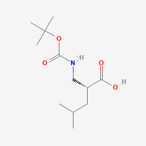 (R)-2-(((tert-butoxycarbonyl)amino)methyl)-4-methylpentanoic acid